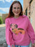 Queen of Sparkles Hot Pink Dachshund Sweatshirt