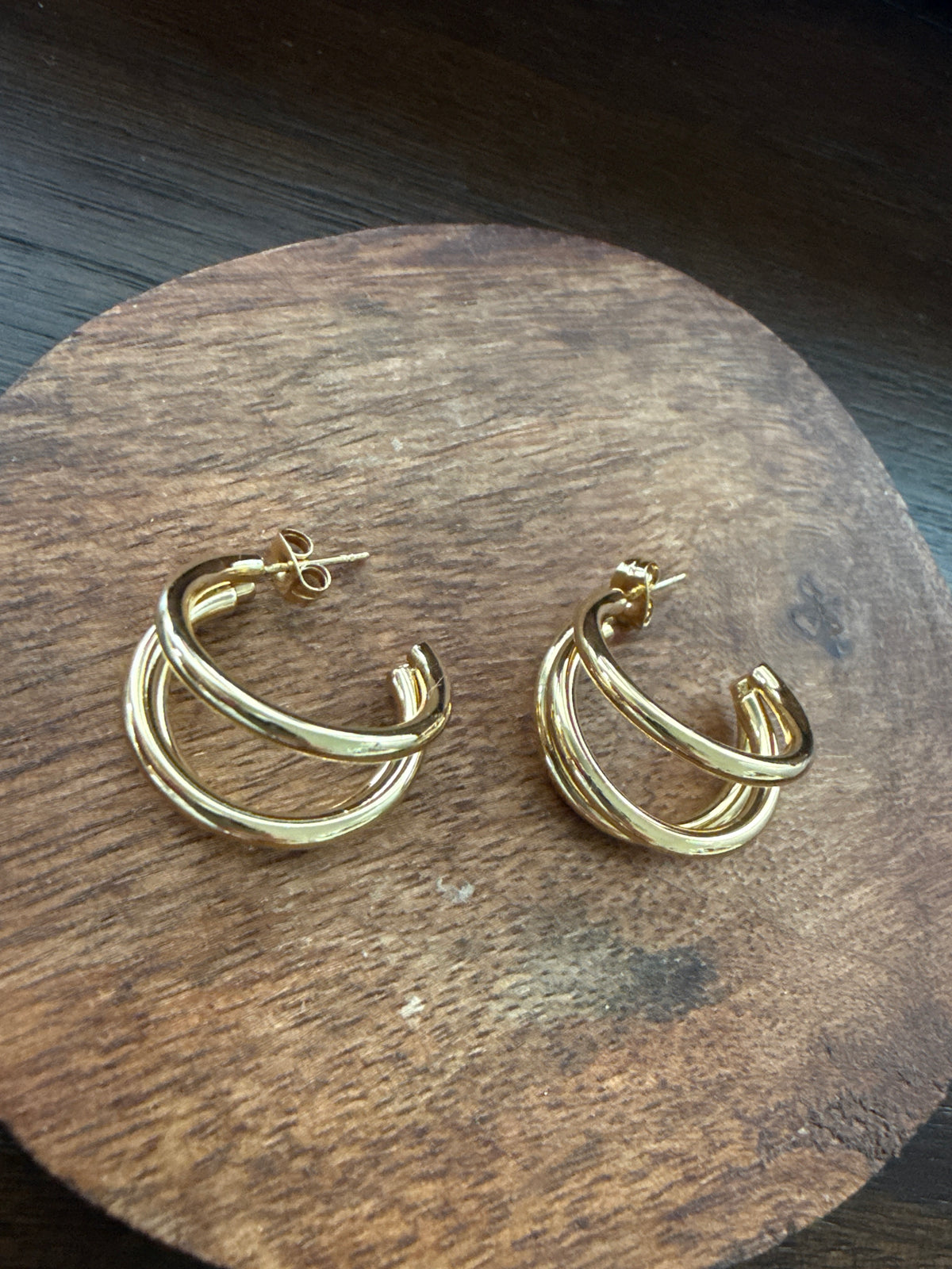 Triple Hoop Earrings