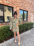 Queen of Sparkles Green Plaid Queen of Turkey Button Up Dress