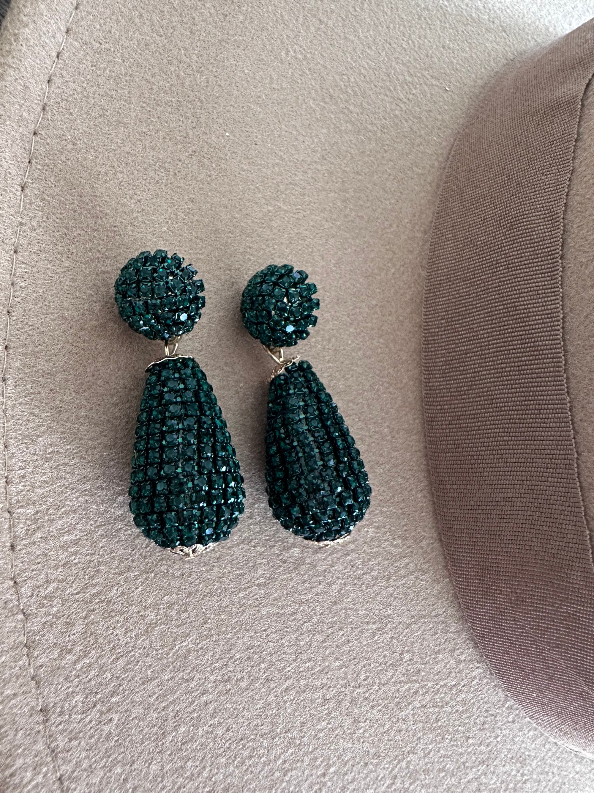 Emerald Glam Earrings