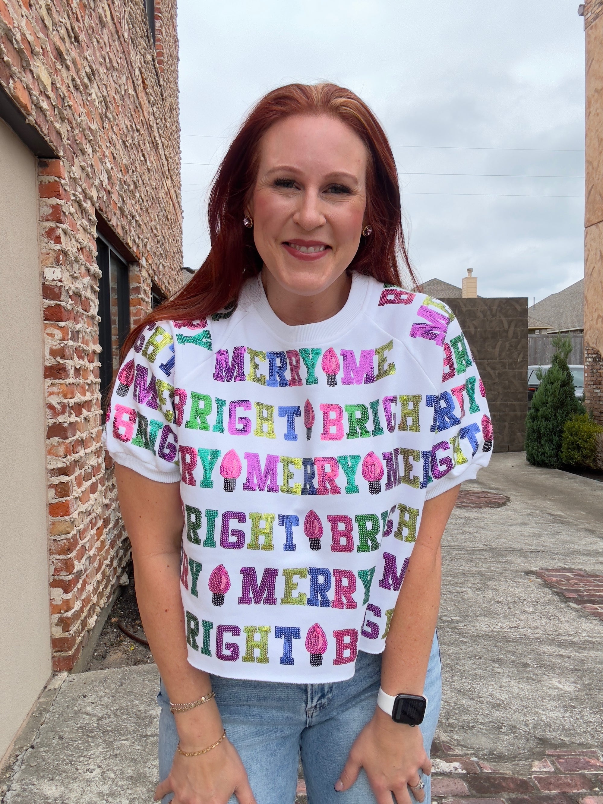 Queen of Sparkles Merry & Bright Top