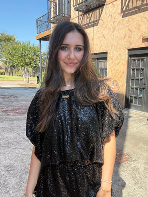 Midnight Glimmer Blouse