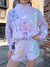 Queen of Sparkles Lavender Multi Dancing Skeleton Mock Neck Sweater