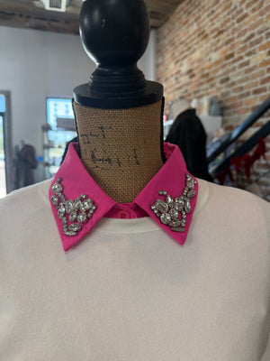 The Corporate Collar - Hot Pink & Rhinestones