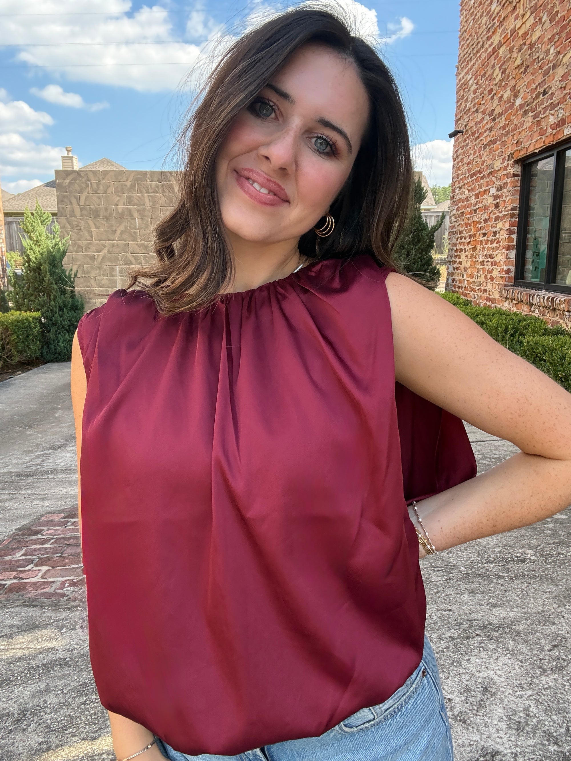 Satin Stitches Blouse