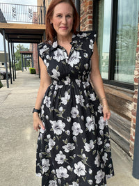 Midnight Floral Dress