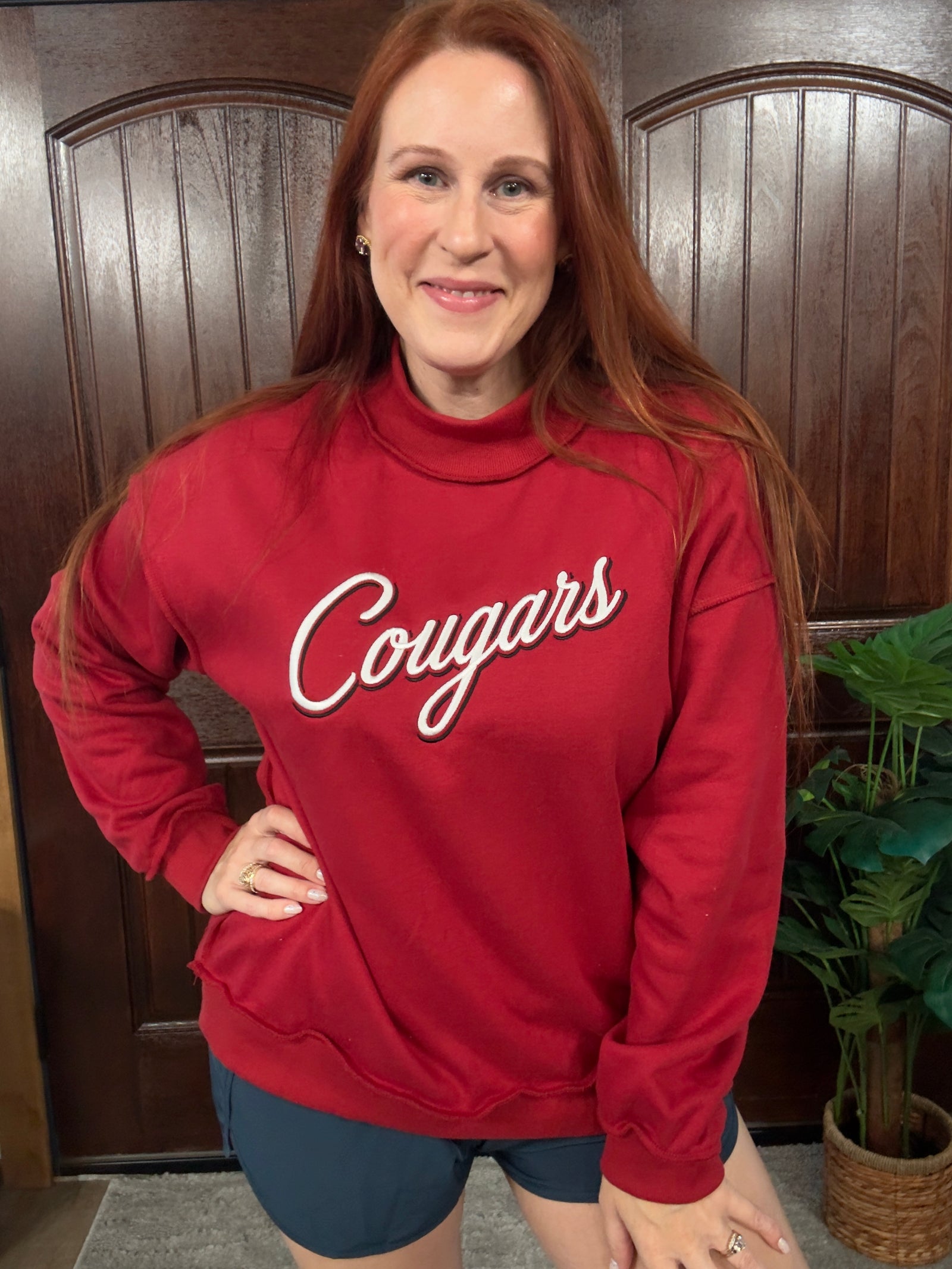 Cougars Mockneck Sweatshirt