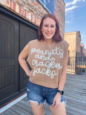 Queen of Sparkles Peanuts & Cracker Jacks Sweater