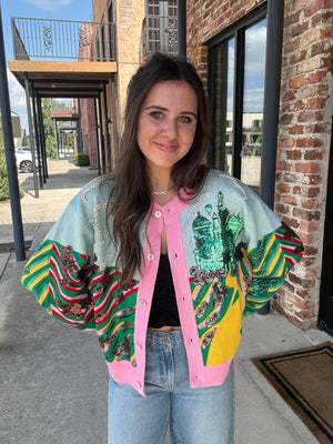 Queen of Sparkles Licensed Yellow Brick Road to Oz Button Up Cardigan