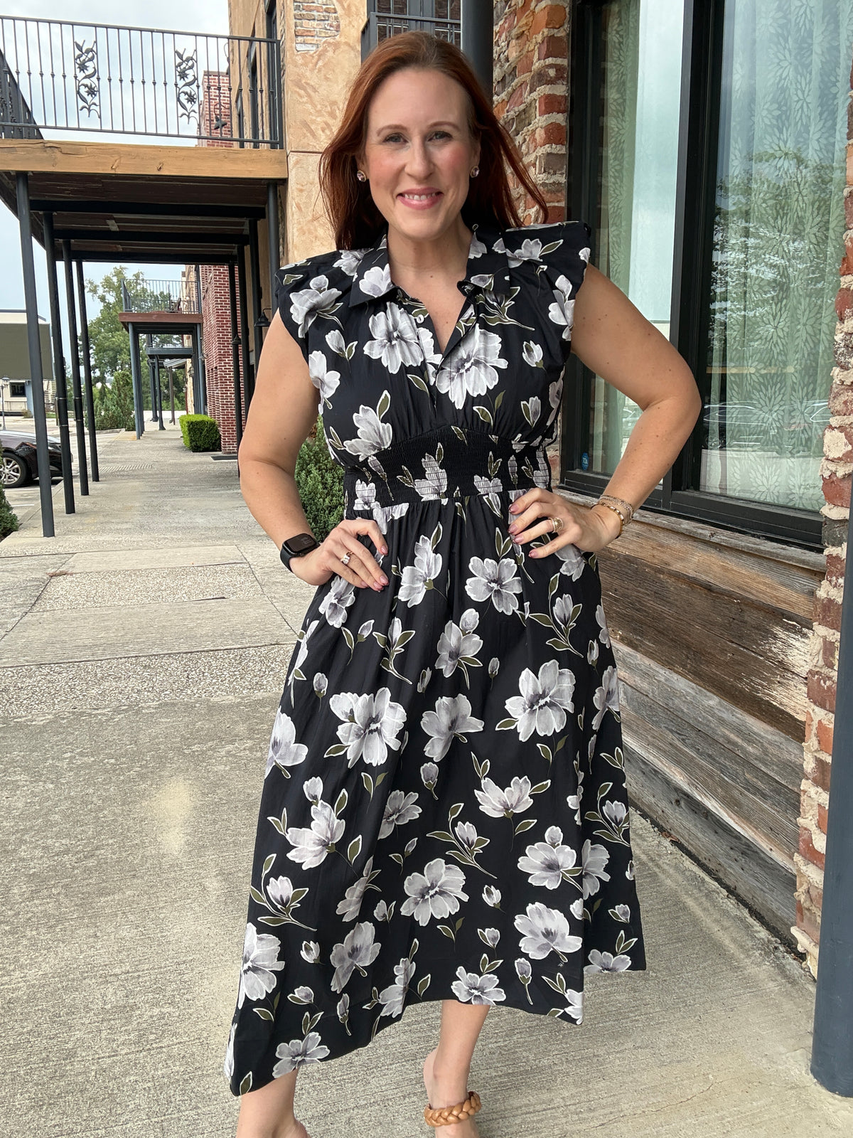 Midnight Floral Dress