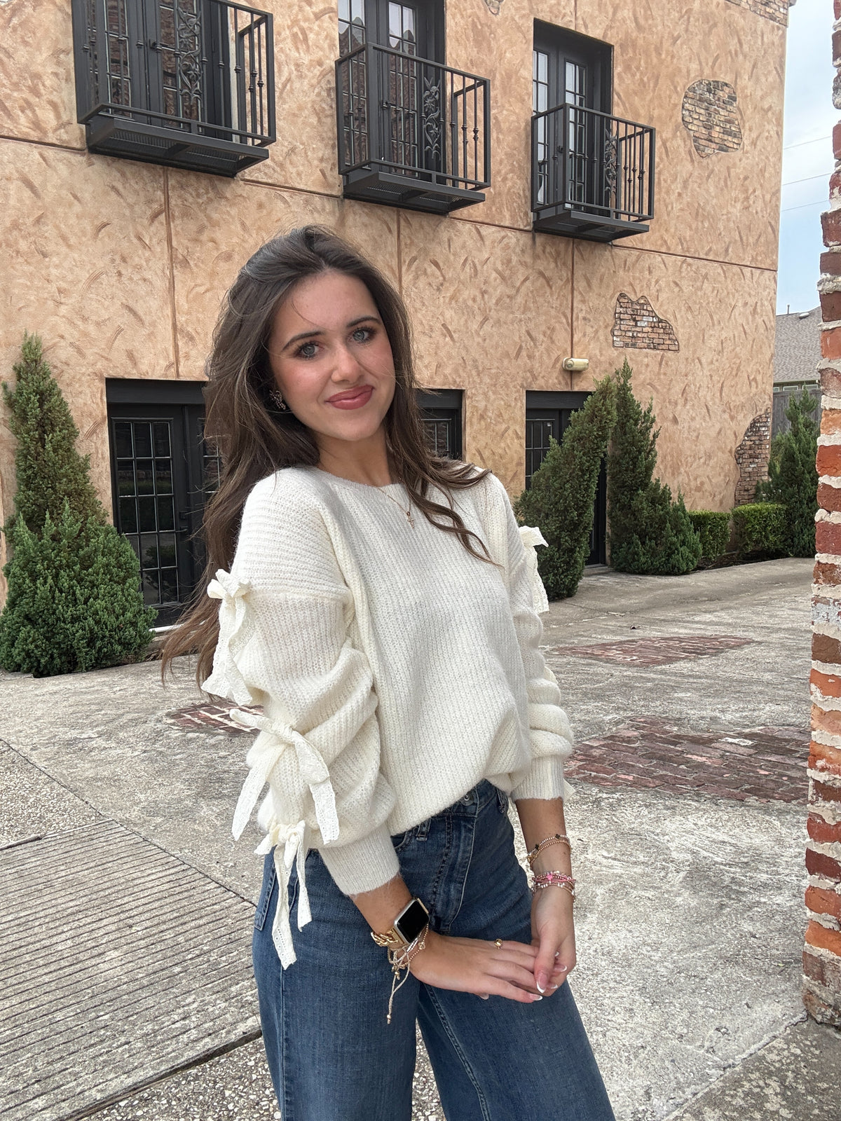 Softly Knotted Sweater