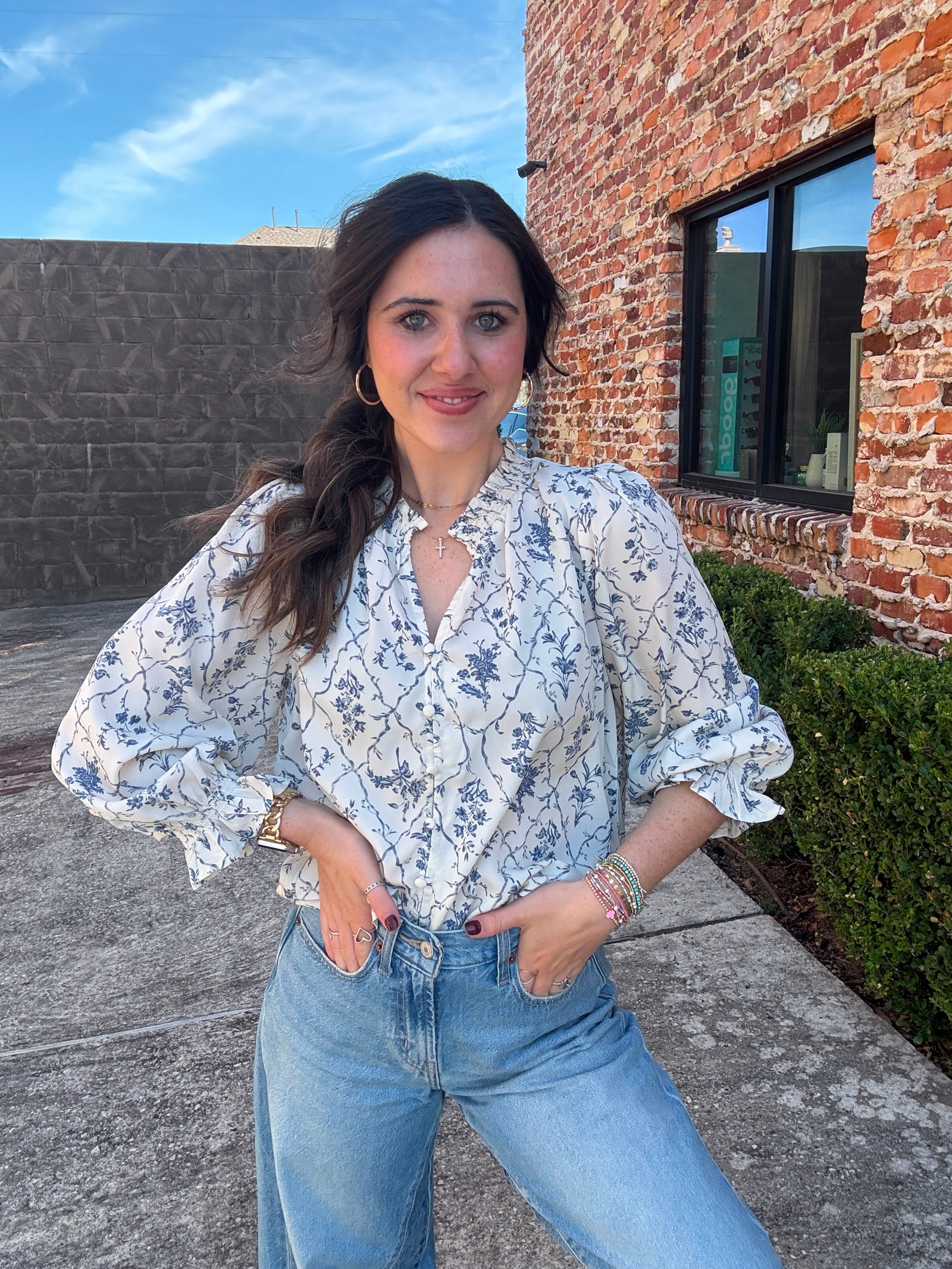 Blossom & Button Blouse