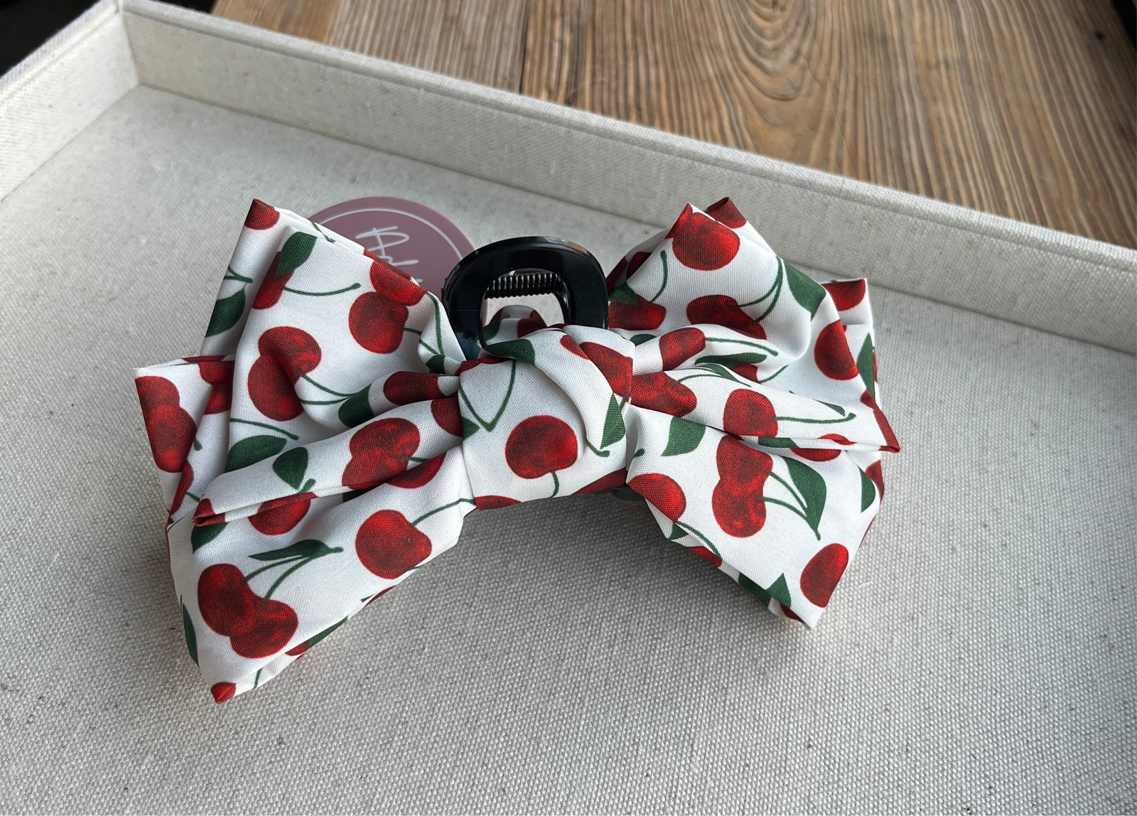 Cherries on Top Bow Clip