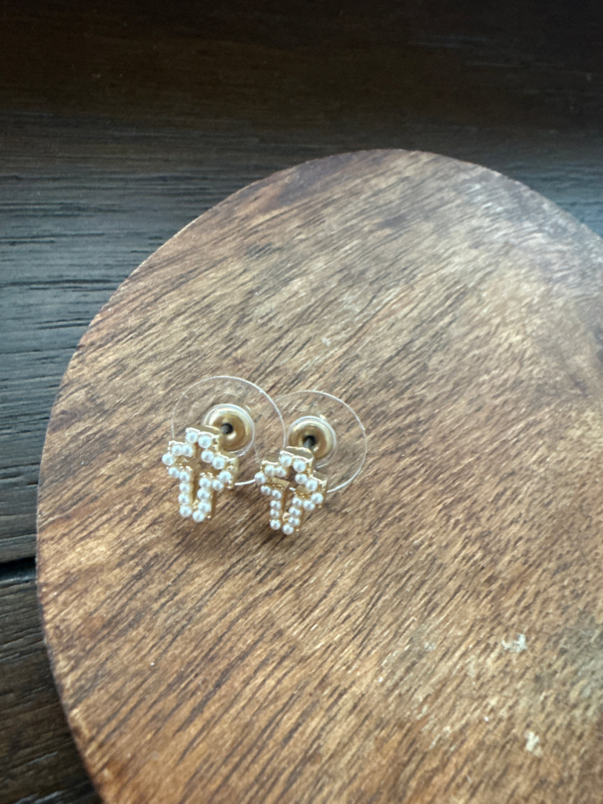Mini Cross Earrings
