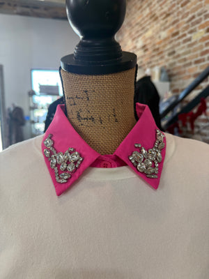 The Corporate Collar - Hot Pink & Rhinestones