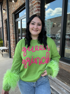 Queen of Sparkles Queen Grinch Sweater