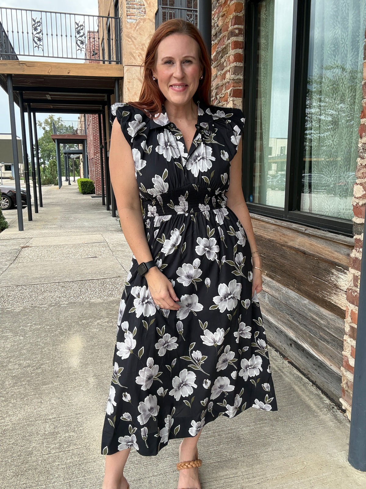 Midnight Floral Dress