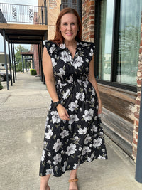 Midnight Floral Dress