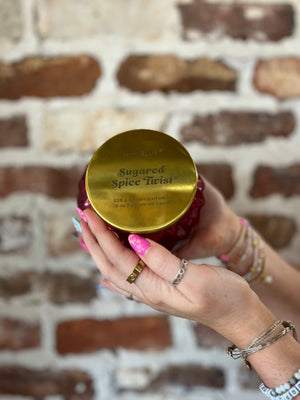 Capri Royal Gem Candle- Sugared Spice Twist