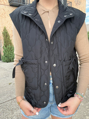 The Bow Quilted Vest