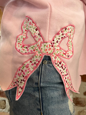 Floral Bow Sweatshirts