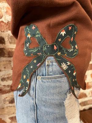 Floral Bow Sweatshirts