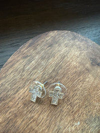Mini Cross Earrings