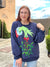 Queen of Sparkles Grinch Mistletoe Hand Sweatshirt