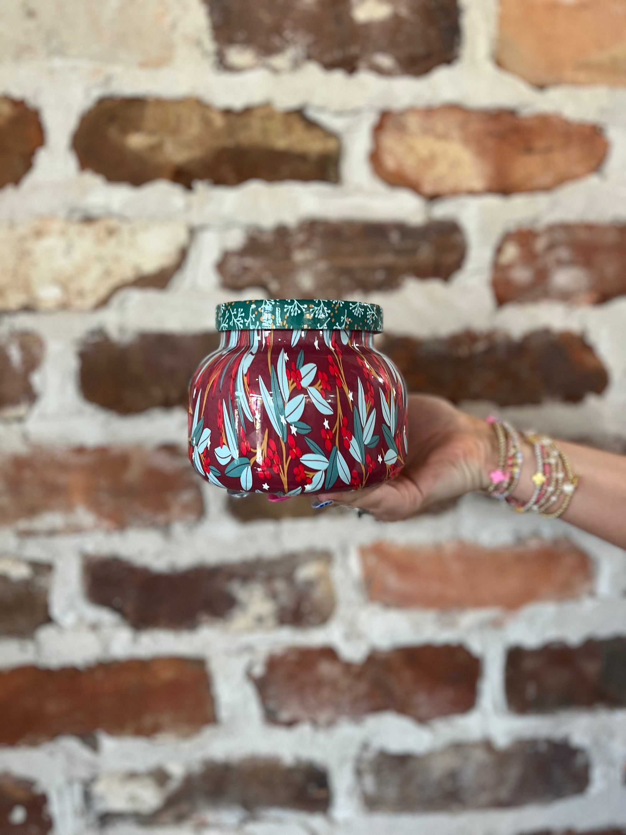 Capri Holiday Pattern Play Candle - Tinsel & Spice