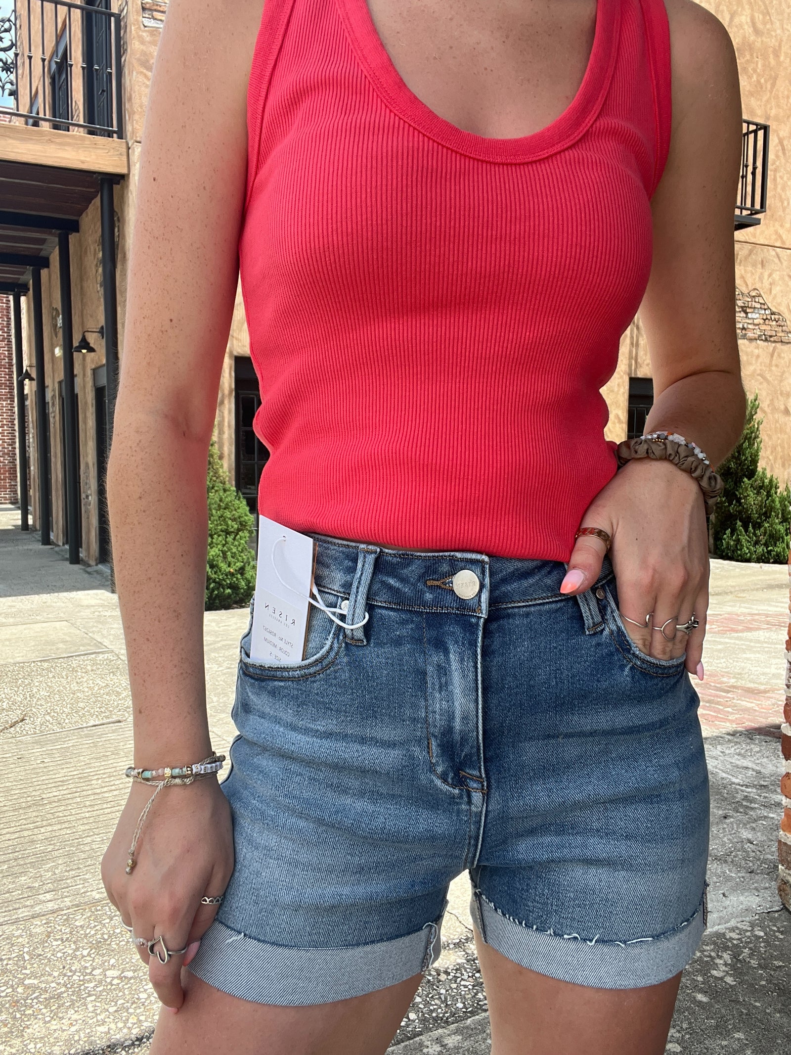 High Rise Cuffed Short