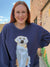 Queen of Sparkles Navy Golden Retriever Sweatshirt