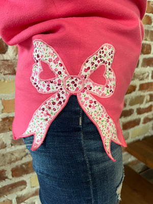 Floral Bow Sweatshirts