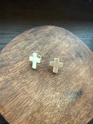 Mini Cross Earrings