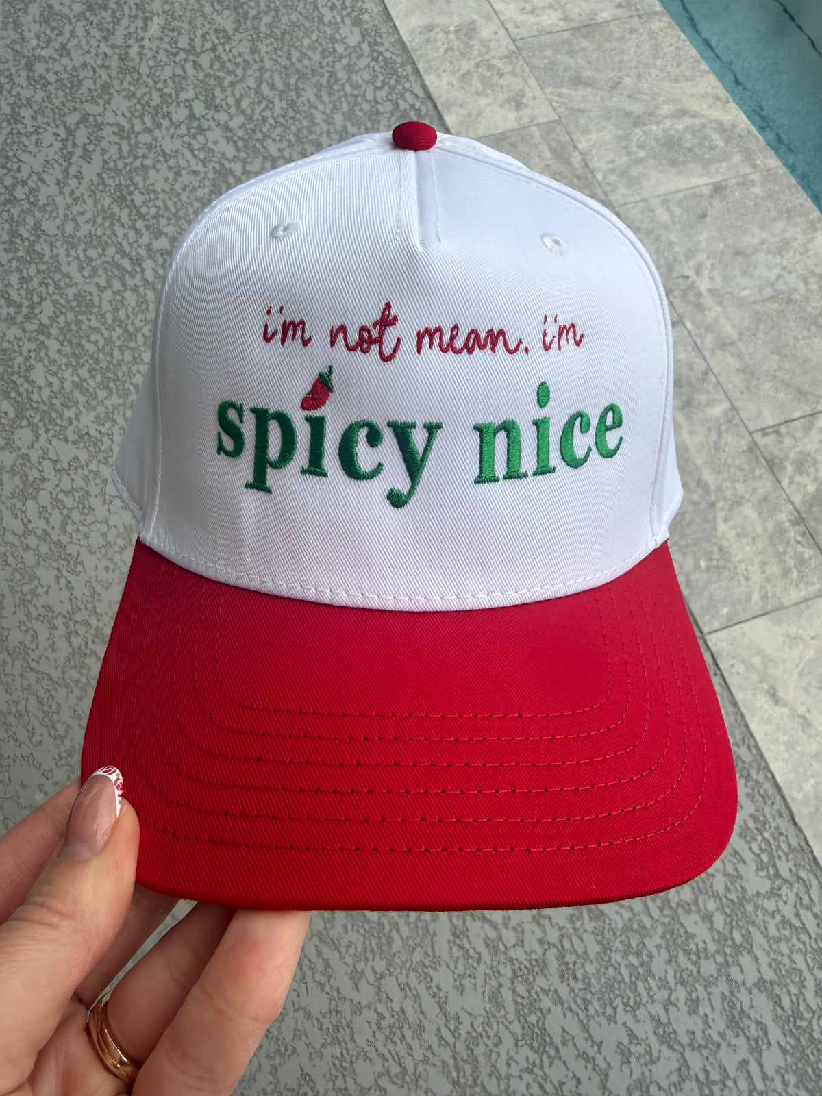 I'm Not Mean, I'm Spicy Nice Hat