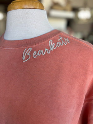 Vintage Stitched Bearkat Comfort Colors Crewneck