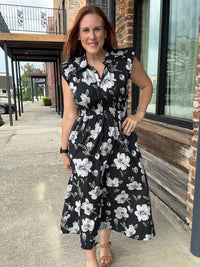 Midnight Floral Dress