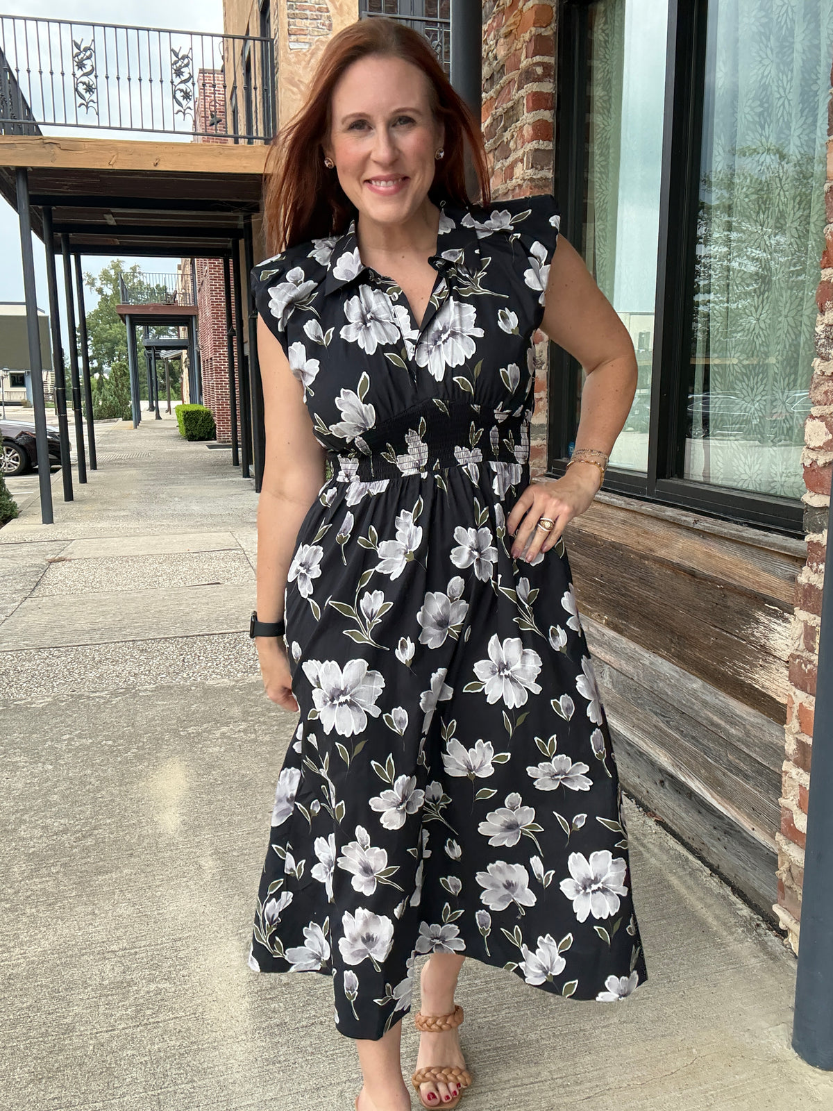 Midnight Floral Dress
