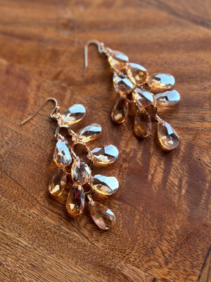 Iridescent Drop Petal Earring