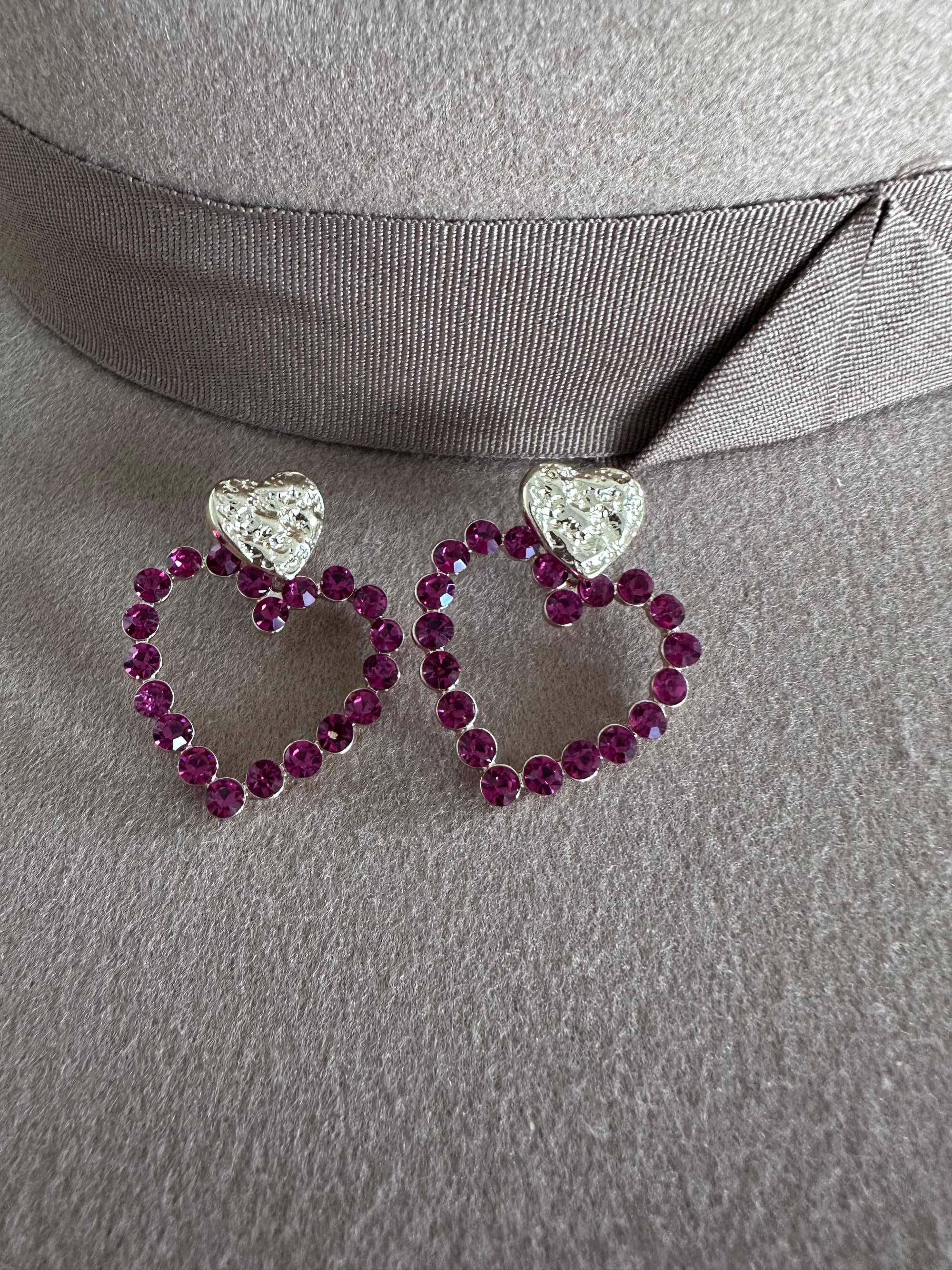 Heart of Mine Crystal Earrings