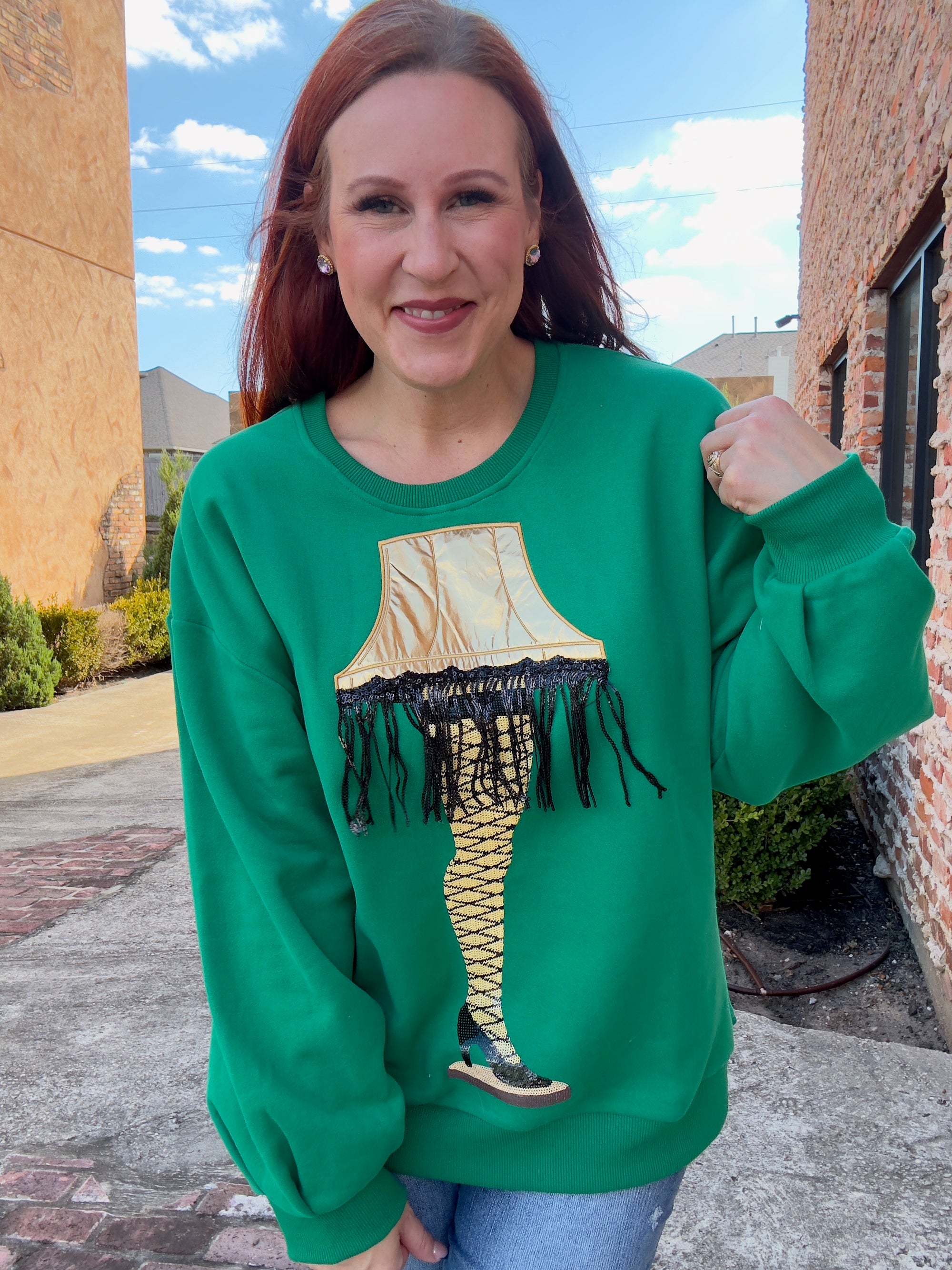 Queen of Sparkles Leg Lamp Sweatshirt