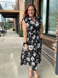 Midnight Floral Dress