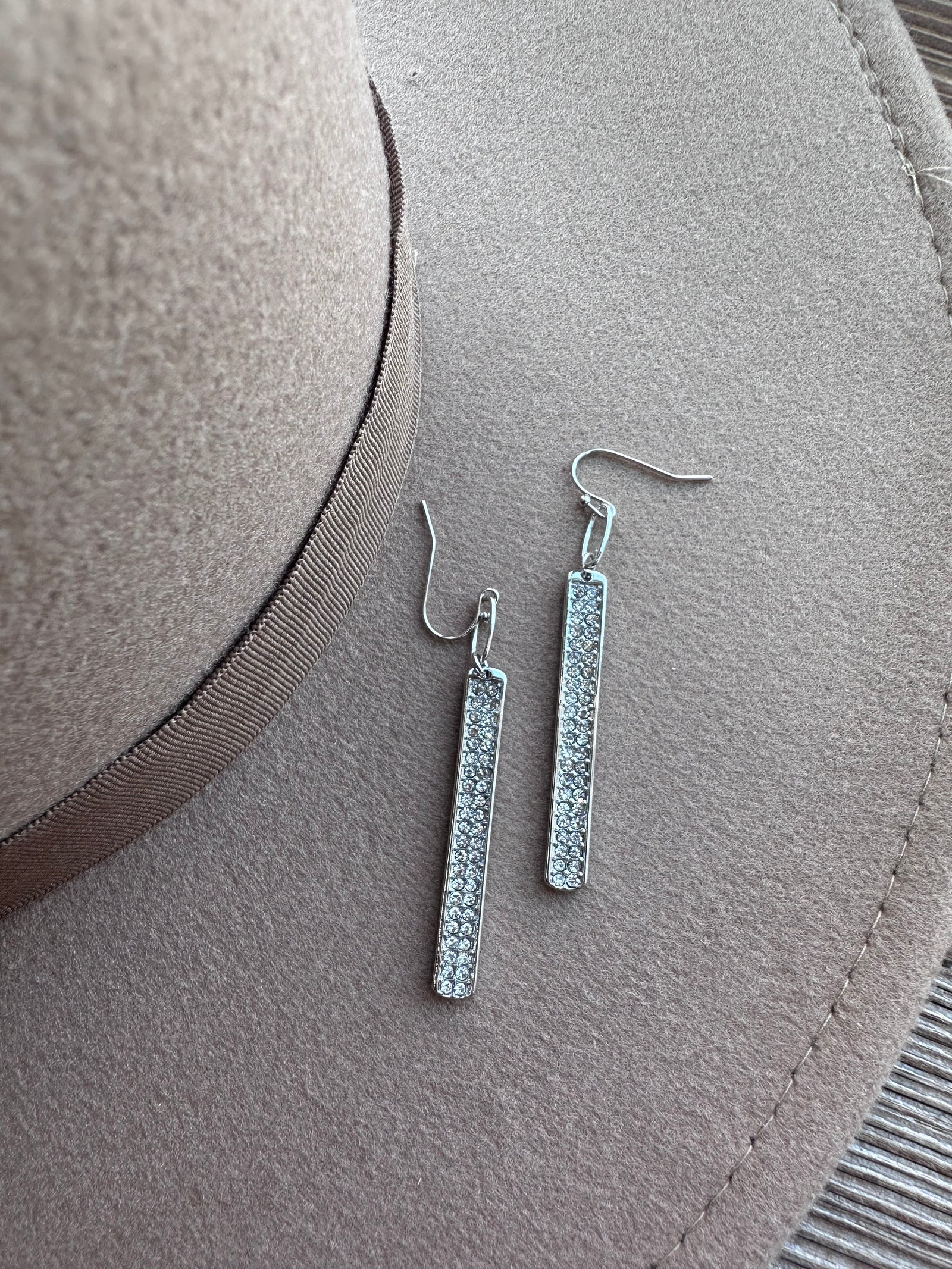 Rhinestone Drop Earrings