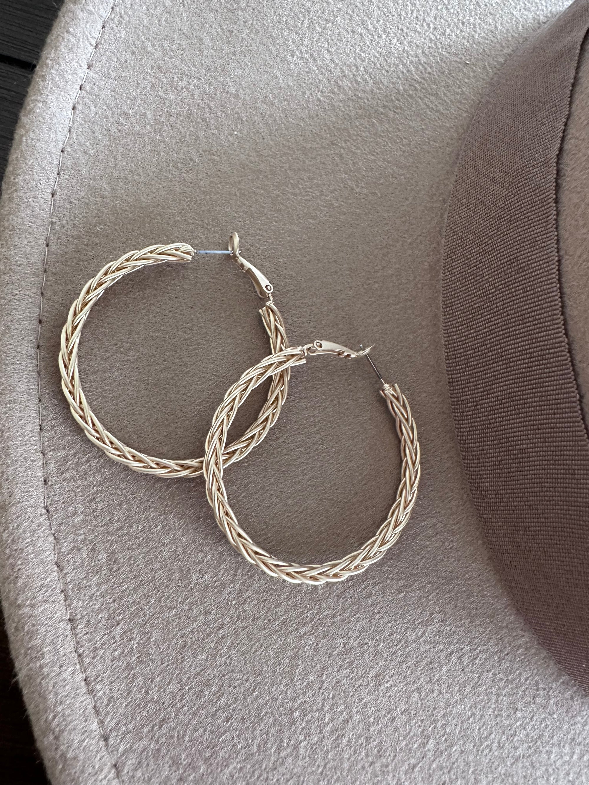 Woven Hoop Earrings