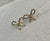 Etched Bow Earrings