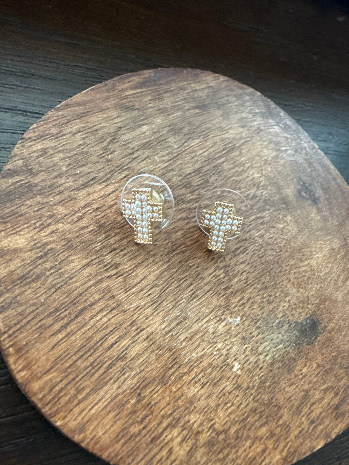 Mini Cross Earrings
