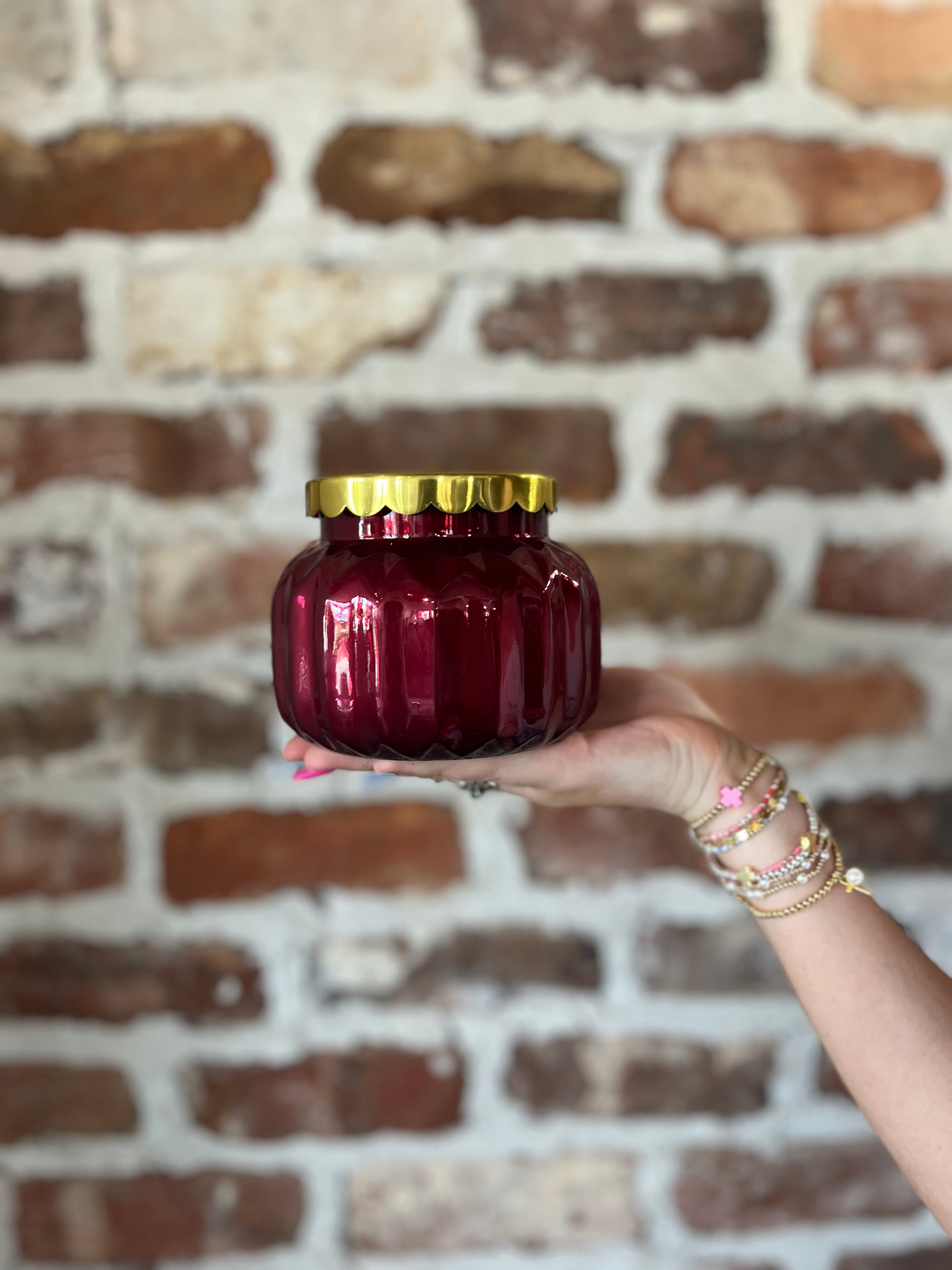 Capri Royal Gem Candle- Sugared Spice Twist