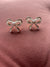 Pearl & Rhinestone Studded Bow Earring