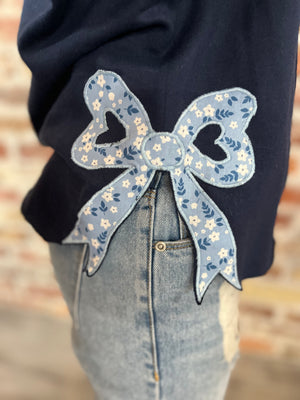 Floral Bow Sweatshirts