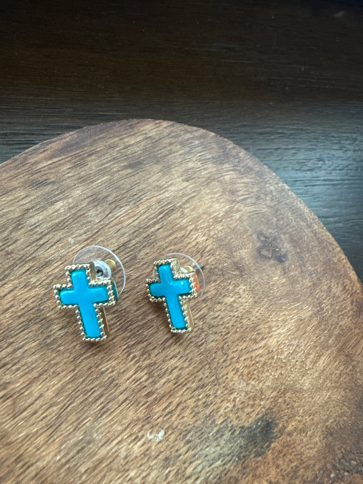 Mini Cross Earrings