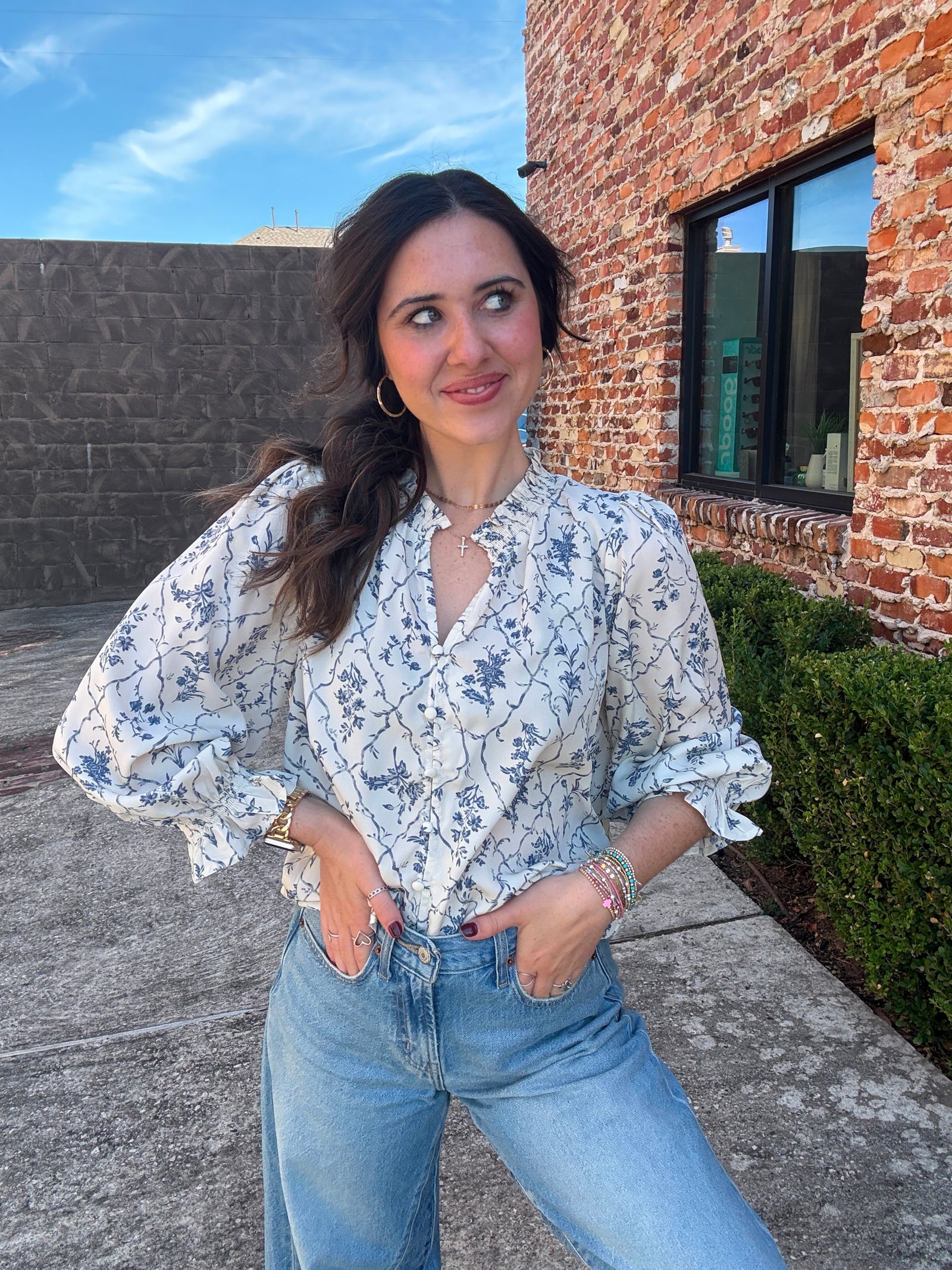 Blossom & Button Blouse